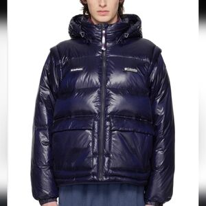 Madhappy Columbia Edition Down Feather Puffer Jacket Unisex Navy Blue L NWT